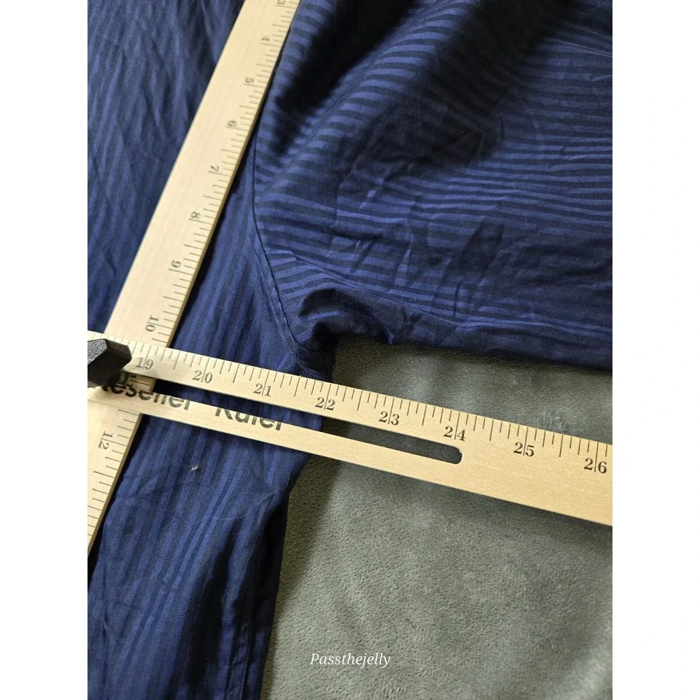 Z Zegna Dress Shirt Mens Large 41 16‎ Button Stripe Long Sleeve Vertical Italy